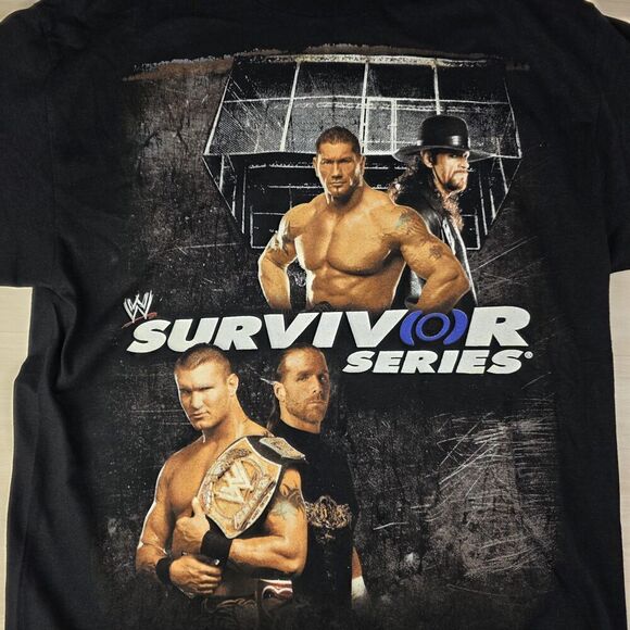 2007 WWE Survivor Series Shirt Black Miami Batista Undertaker Orton Mens Medium - Picture 3 of 10